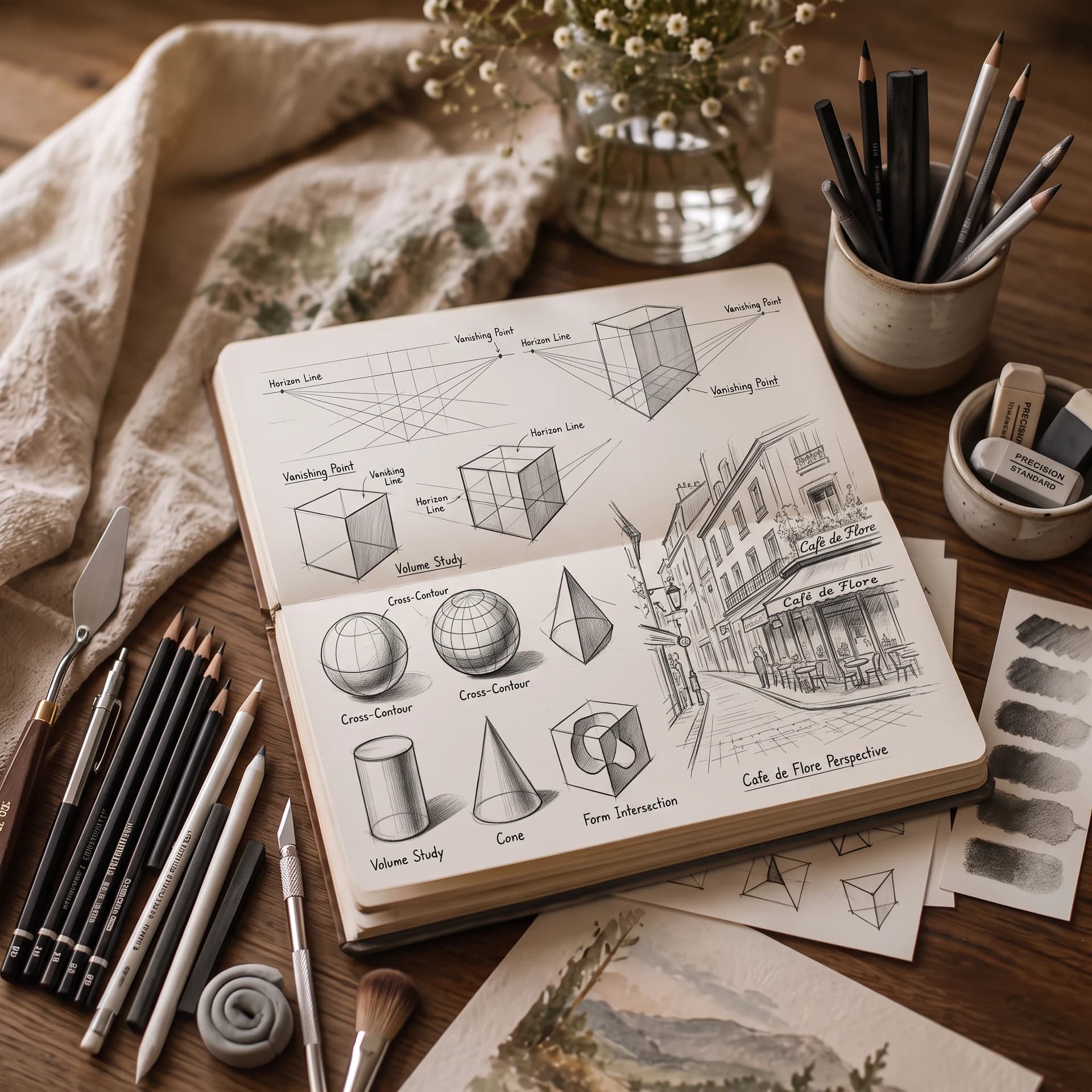 تعلم اساسيات الرسم للمبتدئين — cover